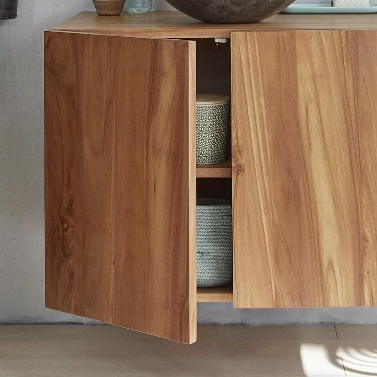 BOIS DESSUS BOIS DESSOUS Meuble Sous Vasque En Teck Massif 80 Cm 4 BOIS DESSUS BOIS DESSOUS Meuble Sous Vasque En Teck Massif 80 Cm – Image 4