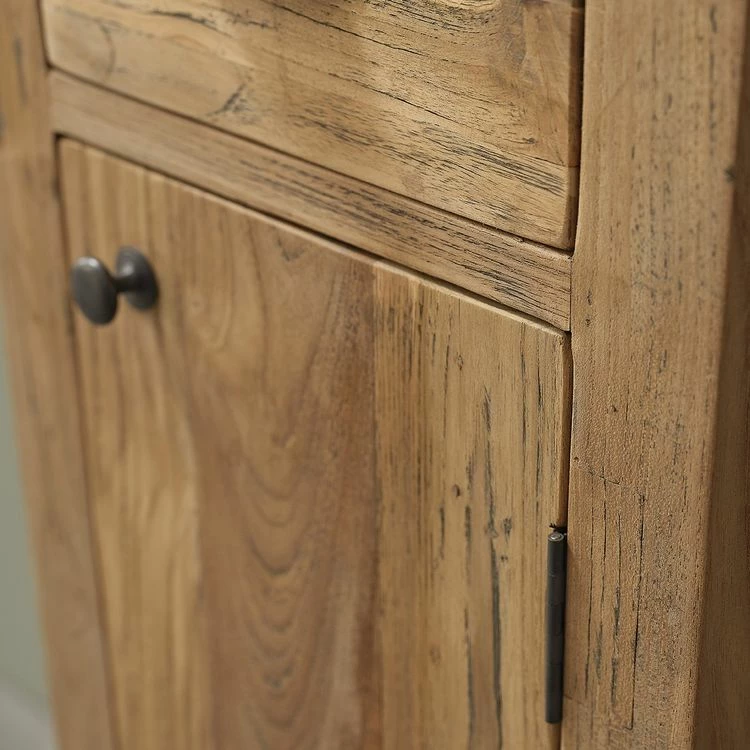 BOIS DESSUS BOIS DESSOUS Colonne En Teck Recyclé Massif 4 BOIS DESSUS BOIS DESSOUS Colonne En Teck Recyclé Massif – Image 4