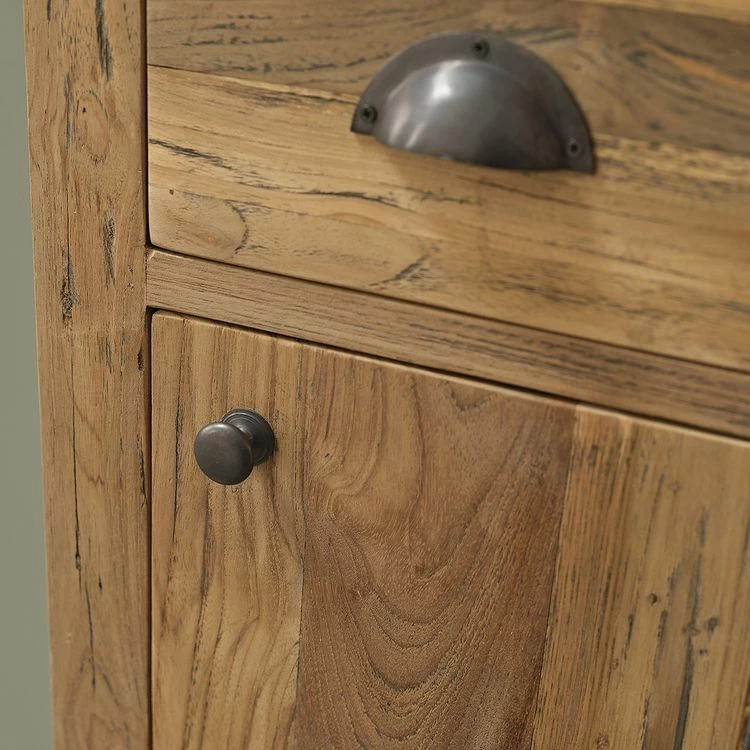 BOIS DESSUS BOIS DESSOUS Colonne En Teck Recyclé Massif 5 BOIS DESSUS BOIS DESSOUS Colonne En Teck Recyclé Massif – Image 5