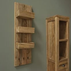 BOIS DESSUS BOIS DESSOUS Etagère Murale En Teck Recyclé Massif 8 BOIS DESSUS BOIS DESSOUS Etagère Murale En Teck Recyclé Massif -Paris Prix boutique B2CD 821