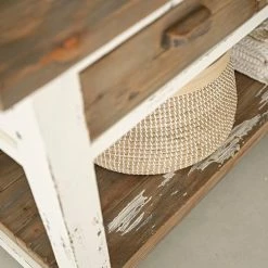 BOIS DESSUS BOIS DESSOUS Meuble Double Vasque En Pin Recyclé Massif -Paris Prix boutique B2CD 949