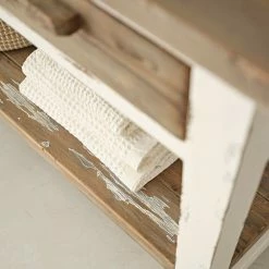 BOIS DESSUS BOIS DESSOUS Meuble Double Vasque En Pin Recyclé Massif -Paris Prix boutique B2CD 951