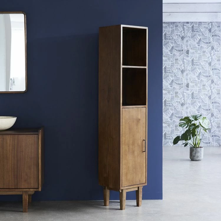 BOIS DESSUS BOIS DESSOUS Colonne De Salle De Bain En Mindi Massif Finition Noyer 3 BOIS DESSUS BOIS DESSOUS Colonne De Salle De Bain En Mindi Massif Finition Noyer – Image 3