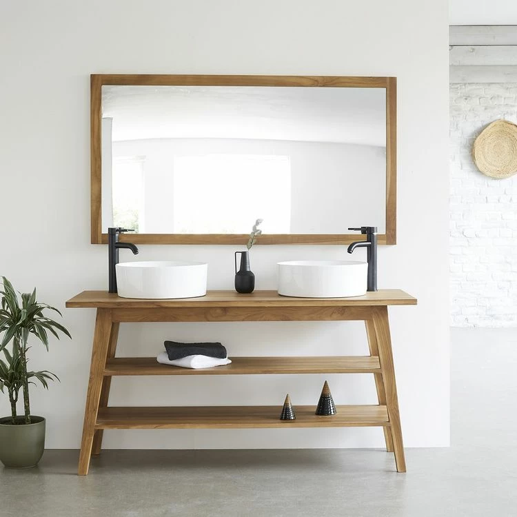 BOIS DESSUS BOIS DESSOUS Meuble Double Vasque En Teck Massif 160 Cm 1 BOIS DESSUS BOIS DESSOUS Meuble Double Vasque En Teck Massif 160 Cm