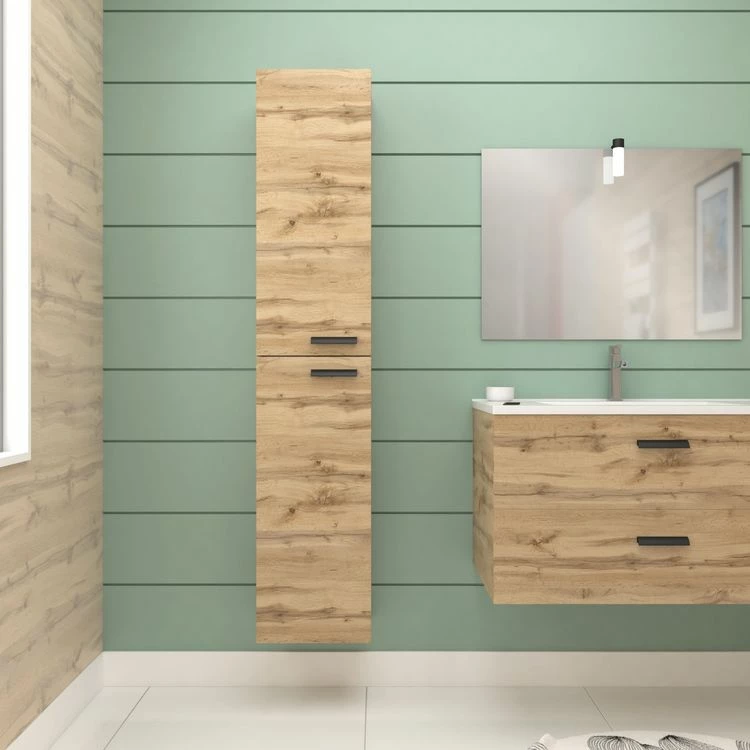 Aurlane Colonne De Douche En Mélaminé Décor Bois 25x30x150cm - BOX-IN Column 1 Aurlane Colonne De Douche En Mélaminé Décor Bois 25x30x150cm - BOX-IN Column